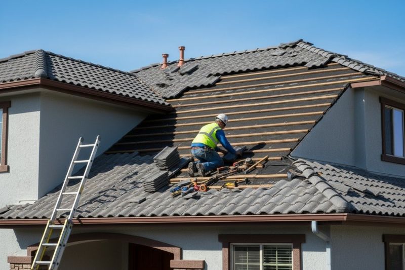 Tile Roof Repair detail